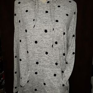 Women's polka dot hoodie